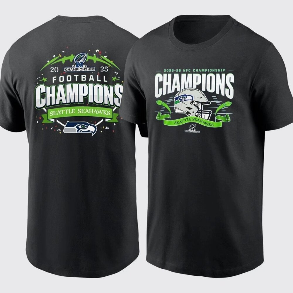 2025-26 NFC Championship Seattle Seahawks 2 sided T Shirt 91